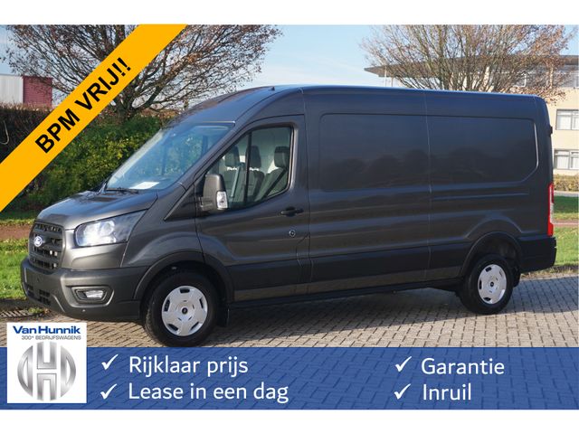 Ford Transit 350L L3H2 Trend AUT8 130PK BPM VRIJ!! 12" Sync4 Apple CP/Cam, Laadruimte Pack! NR. 616