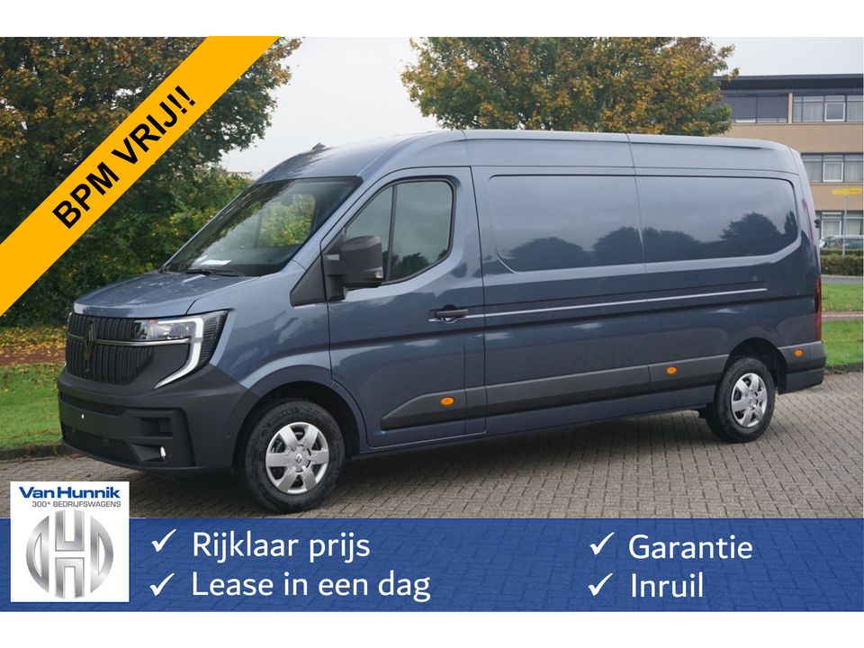 Renault Master T35 170PK L3H2 BPM VRIJ!! 10" R-Link Navi, Camera, LED 270Gr Deuren!! NR. 609