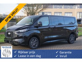 Ford Transit Custom 320L 170PK DC Limited AUT BPM VRIJ!! Navi, ACC, Trekhaak, 360° Cam, 17" LM, 2x Schuifdeur!! NR. 657