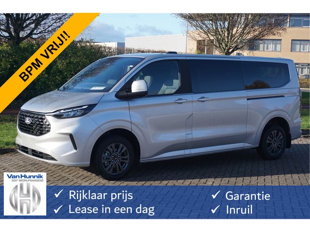 Ford Transit Custom Tourneo 320L 170PK DC Limited AUT BPM VRIJ!! Leder, Sync4 Apple CP/Android A, Cam, LED!! NR. 614