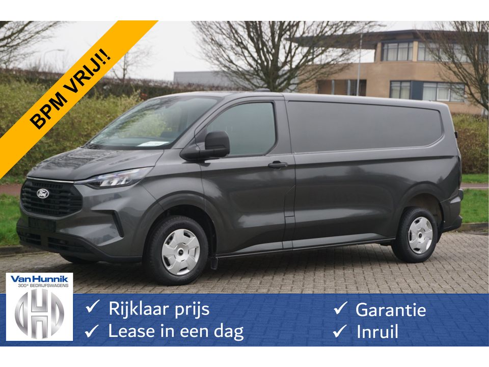 Ford Transit Custom 300L 170PK Trend AUT BPM VRIJ!! 13" Sync Navi, Camera, Adap Cruise !! NR. 381