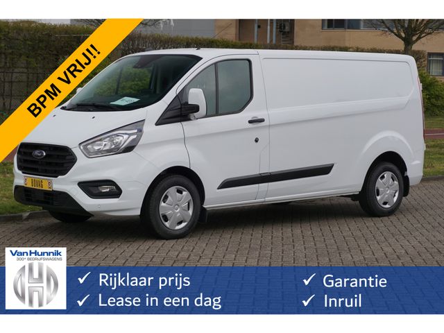 Ford Transit Custom 300L 130 PK Trend BPM VRIJ!! Airco, Cruise, PDC, Navi!! NR. 320