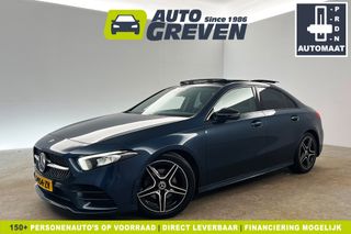 Mercedes-Benz A-Klasse 180 Business Solution AMG Automaat Pano Sfeerverl. Camera Clima LED Cruise Carplay Virtual Stoelverwarming Navi DAB+ 18"LMV