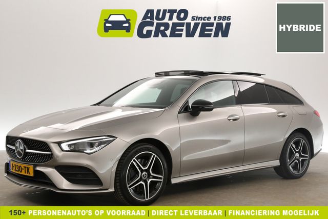 Mercedes-Benz CLA-Klasse 250 e Business Solution AMG 262PK Hybride Automaat Pano Sfeerverl. LED Carplay Camera Clima Cruise Navi Memory-Seat Virtual Stoelverwarming PDC 18''LMV