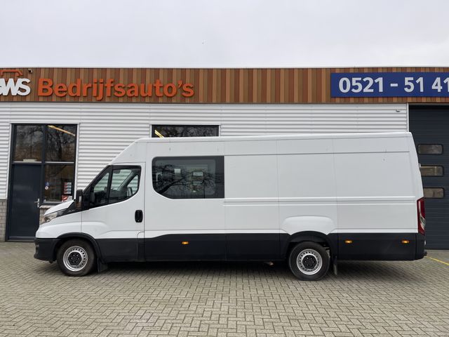 Iveco Daily 35S16V 2.3 410 L4H2 DC 7 persoons / vaste prijs rijklaar € 29.950 ex btw / lease vanaf € 536 / mag 3500 kg trekken / climate control / euro 6 diesel / 270 graden achterdeuren !