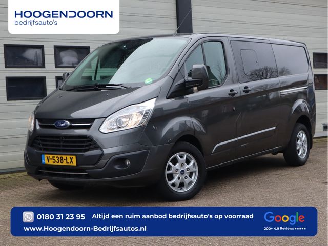 Ford Transit Custom 2.0 TDCI 170pk Euro 6 Automaat L2 DC 5 pers. - Schuifdr L+R - Camera - Leer