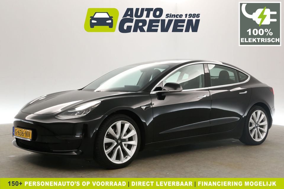 Tesla Model 3 Long Range AWD 75 kWh 351PK Automaat Autopilot Pano Clima Camera Cruise LED Navi PDC Stoelverwarming Leder 19''LMV