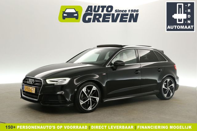 Audi A3 35 TFSI CoD S-line 150PK Automaat Pano Clima Carplay Cruise Navi LED Virtual PDC 18"LMV Stoelverwarming