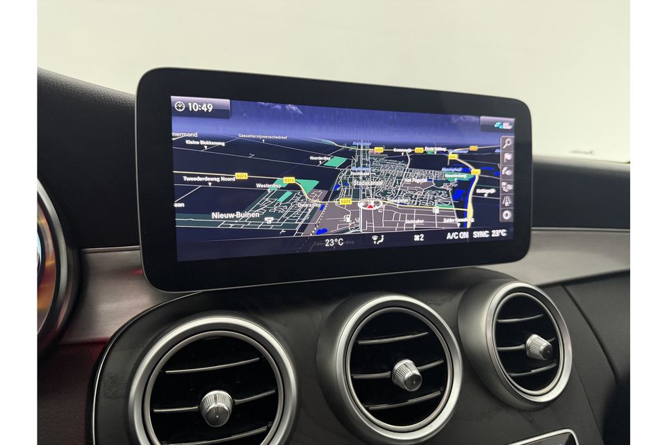 Mercedes-Benz C-Klasse 180 Business Solution AMG | 157PK | Pano Camera Carplay LED Sfeerverl. Cruise Clima Navi Virtual 18"LMV DAB+ Stoelverwarming