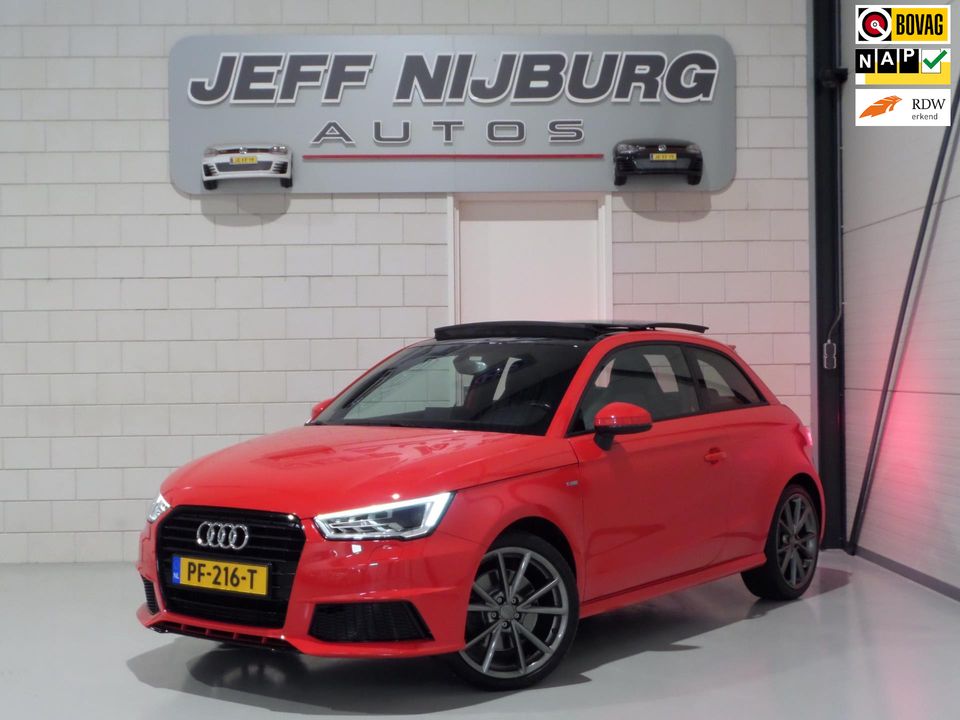 Audi A1 1.8 TFSI 192PK 3X S-Line Automaat! Schaalstoelen Pano Xenon-LED Stoelverwarming DAB+, van 2e eigenaar in nieuwstaat!