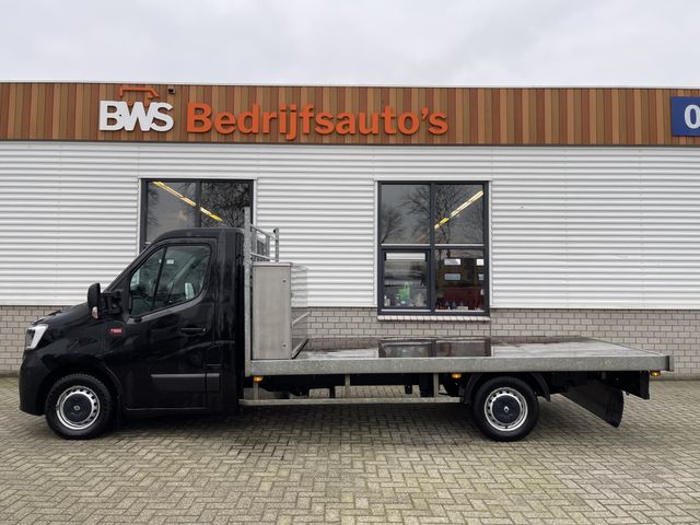 Renault Master T35 2.3 dCi 165pk L3 Energy EURO VI / pickup / open laadbak / plateau L 375 x B 210 / vaste prijs rijklaar € 22.950 ex btw / lease vanaf € 410 / airco / cruise / navigatie / opberg box