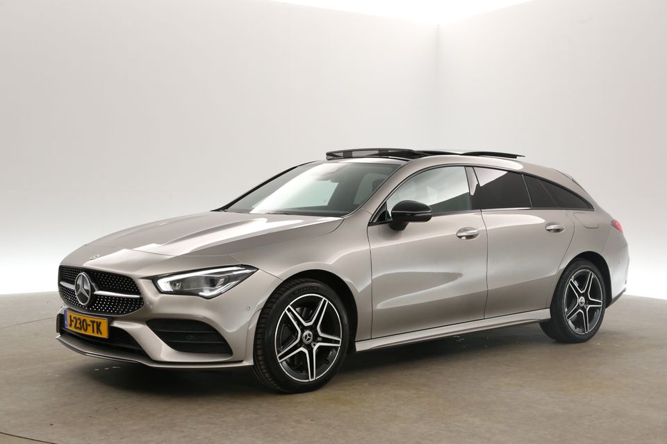 Mercedes-Benz CLA-Klasse 250e AMG 262PK Hybride Automaat Pano Sfeerverl. LED Carplay Camera Clima Cruise Navi Memory-Seat Virtual Stoelverwarming PDC 18''LMV