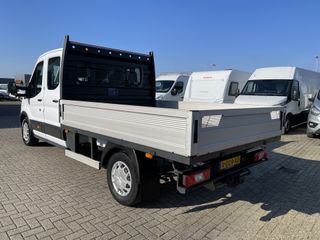 Ford Transit 350 2.0 TDCI L3H1 DC 7 persoons pickup / vaste prijs rijklaar € 18.950 ex btw / lease vanaf € / airco / cruise / open laadbak / trekhaak 2650 kg / euro 6 diesel