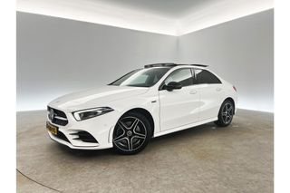 Mercedes-Benz A-Klasse 250 e AMG Limited 262PK Automaat LED Pano Sfeerverl. Camera Cruise Clima Navi Stoelverwarming Virtual Memory-Seat PDC 18"LMV