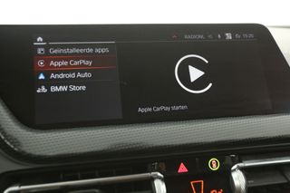 BMW 1-serie 118i M-Sport 141PK  Pano Carplay Sfeerver. Virtual LED Clima Camera Cruise Navi Memory-Seat PDC 17"LMV