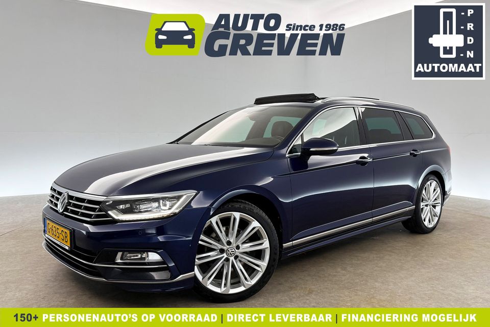 Volkswagen Passat 1.5 TSI Highline R-line DSG 150PK Pano LED ACC Camera Clima Carplay Virtual Trekhaak Stoelverwarming Leder 19"LMV DAB+ Navi PDC