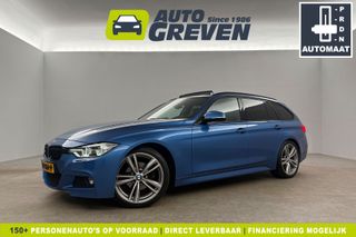 BMW 3-serie 320d High Executive M-Sport 191PK Pano Leder LED 19"LMV Clima Cruise Stoelverwarming Navi Parkeersensoren