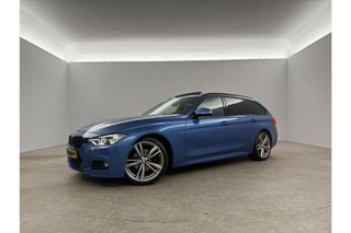 BMW 3-serie 320d High Executive M-Sport 191PK Pano Leder LED 19"LMV Clima Cruise Stoelverwarming Navi Parkeersensoren