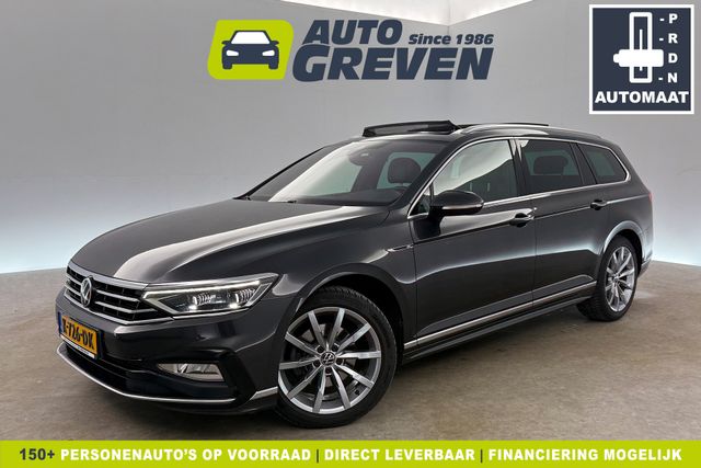 Volkswagen Passat 1.5 TSI R-Line Business + DSG 150PK Pano Virtual ACC Camera Carplay LED Trekhaak Leder Navi 18"LMV Stoelverwarming PDC