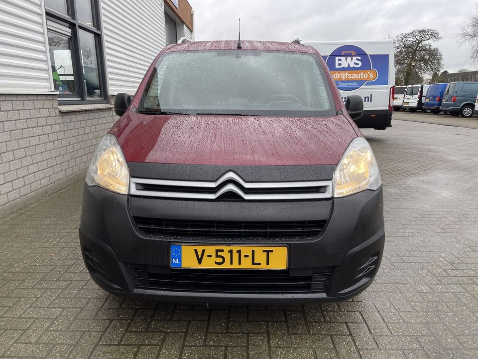 Citroën Berlingo 1.6 BlueHDI 75 Comfort / vaste prijs rijklaar € 7950 ex btw / lease vanaf € 146 / euro 6 diesel / airco / cruise / navi / dakrails / bordeaux rood metallic