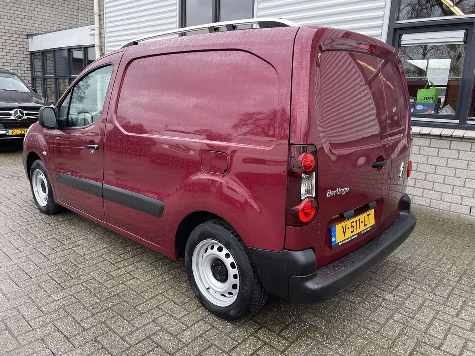 Citroën Berlingo 1.6 BlueHDI 75 Comfort / vaste prijs rijklaar € 7950 ex btw / lease vanaf € 146 / euro 6 diesel / airco / cruise / navi / dakrails / bordeaux rood metallic