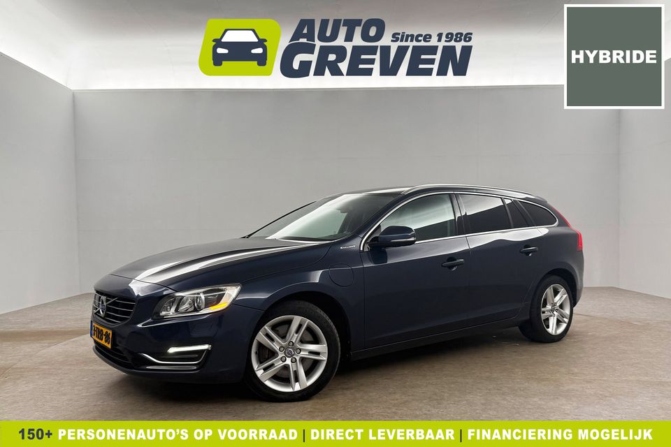 Volvo V60 2.4 D6 AWD Plug-In Hybrid Summum 215PK Trekhaak LED Clima Cruise Navi Memory-Seats Stoelverwarming 17''LMV