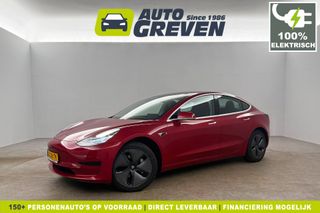 Tesla Model 3 RWD Plus 60 kWh 238PK Elektrisch 360Camera Autopilot LED Cruise Clima Navi Stoelverwarming Pano-View Memory Seats Leder PDC 18"LMV