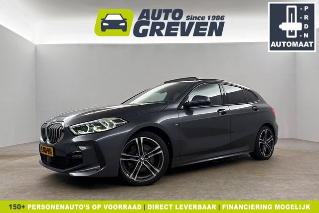 BMW 1-serie 118i M Sport Pano Sfeerverl. LED Camera Virtual Clima Cruise Navi Stoelverwarming DAB+ 18''LMV PDC