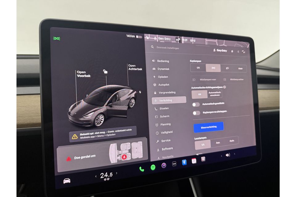 Tesla Model 3 Long Range AWD 75 kWh 351PK Autopilot 360Camera LED Cruise Clima Navi Stoelverwarming Pano-View Memory-Seats PDC 19"LMV