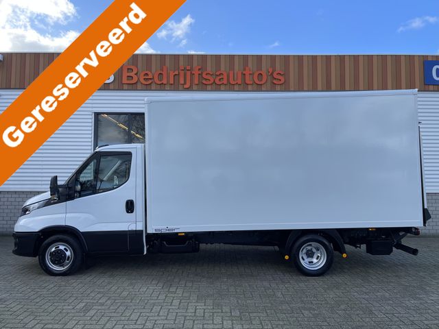 Iveco Daily 35C16 2.3 410 160pk bakwagen dubbellucht met Palfinger laadklep / handgeschakeld / euro 6 / lease vanaf € 500 / airco / netto laadvermogen 880kg / L 430 cm x H 207 cm x H 210 cm