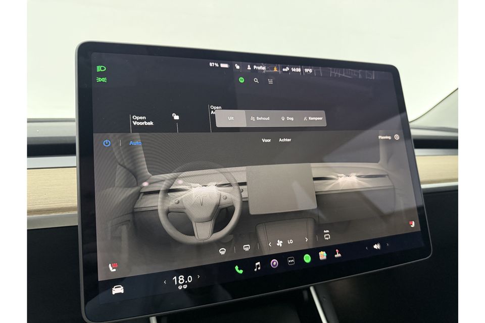 Tesla Model 3 Long Range AWD 75 kWh 351PK Autopilot 360Camera LED Cruise Clima Navi Stoelverwarming Pano View Leder Memory-Seats PDC 19"LMV